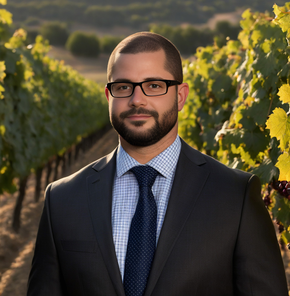 profile pic of branden Connors in vineyard